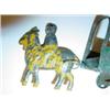 Image 2 : TIN HORSE & RIDER Pulling Cart