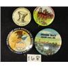 Image 1 : Lot of 4 Ad PINBACKS Misc MOTIF