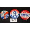 Image 1 : Lot of 3 POLITICAL PINBACKS