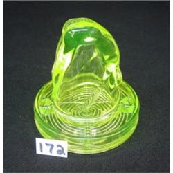 Tumble-Up Style VASELINE GLASS w/Tray