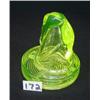 Image 2 : Tumble-Up Style VASELINE GLASS w/Tray