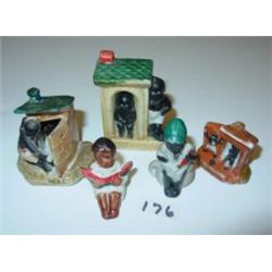 BLACK MEMORABILIA 5 BISQUE FIGURES