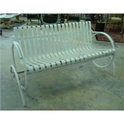 DECO White METAL GLIDER