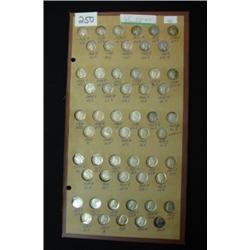 Col of 55 Dimes 1938-1957 Silver