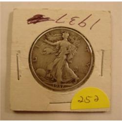 1937-P Walking Liberty 1/2 Dollar