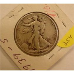 1939-S Walking Liberty 1/2 Dollar