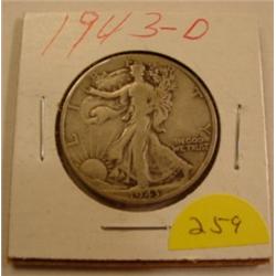 1943-D Walking Liberty 1/2 Dollar