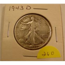 1943-D Walking Liberty 1/2 Dollar