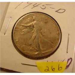 1945-D Walking Liberty 1/2 Dollar