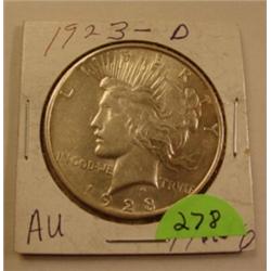 1923-D Silver Peace Dollar 