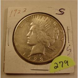 1923-S Silver Peace Dollar 
