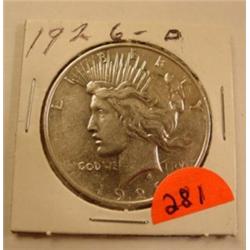 1926-D Silver Peace Dollar