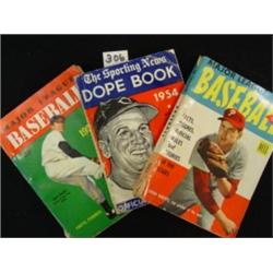 3 BASEBALL BOOKS 1950'S