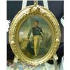 Image 1 : Antique Print GEN LAFAYETTE Oval Frame
