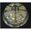 Image 2 : Footed PEDESTAL COMPOTE W/Lid Embossed