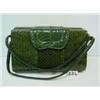 Image 1 : Green Cobra box Style Snakeskin Purse