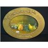 Image 1 : Oval Still Life Fruit w/Primitive Frame