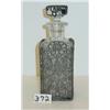 Image 1 : Metal Encased GLASS PERFUME BOTTLE