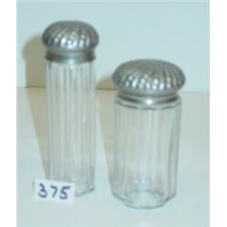 Pr Covered PANELED JARS