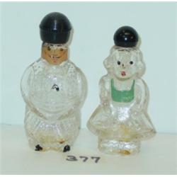 Pair of  FIGURAL PERFUME BOTTLES