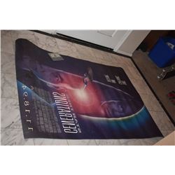 STAR TREK GENERATIONS RARE DOUBLE SIDED BACK LIT THEATER POSTER