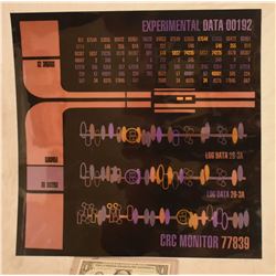 STAR TREK TNG STARSHIP ENTERPRISE SCREEN USED CONTROL PANEL B-GRADE 40