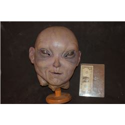 STAR TREK ALIEN SCREEN USED FULL HEAD MASK SILICONE