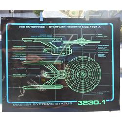 STAR TREK GENERATIONS TNG STARSHIP ENTERPRISE A SCREEN USED LCAR CONTROL PANEL