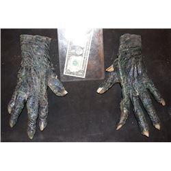 MUMMY ALIEN DEMON CREATURE WEARABLE COSTUME GLOVES 3