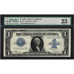 1923 $1 Silver Certificate Note Fr.237 PMG Very Fine 25