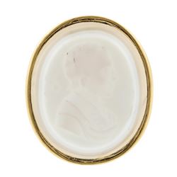 14KT Yellow Gold Cameo Pendant