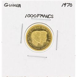 1970 Guinea 1000 Francs Gold Coin