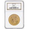 Image 1 : 1894 $20 Liberty Head Double Eagle Gold Coin NGC MS61