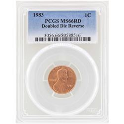 1983 Doubled Die Reverse Lincoln Cent Coin PCGS MS66RD