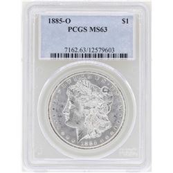 1885-O $1 Morgan Silver Dollar Coin PCGS MS63