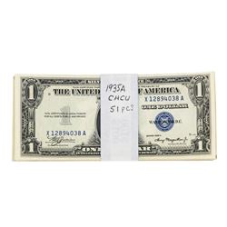 Lot of (51) 1935A $1 Silver Certificate Notes