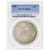 Image 1 : 1898 $1 Morgan Silver Dollar Coin PCGS MS65