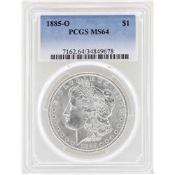 1885-O $1 Morgan Silver Dollar Coin PCGS MS64