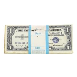 Pack of (100) Consecutive 1957 $1 Silver Certificate Notes