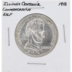 1918 Lincoln Illinois Centennial Commemorative Half Dollar Coin