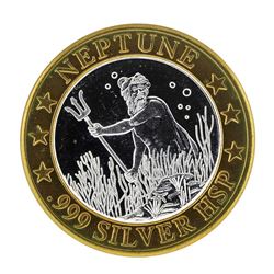 .999 Silver Luxury Cruise Neptune $10 Casino Limited Edition Gaming Token