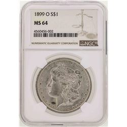 1899-O $1 Morgan Silver Dollar Coin NGC MS64