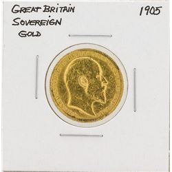 1905 Great Britain Sovereign Gold Coin