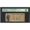 Image 1 : 1861 $1 The State of North Carolina Obsolete Note PMG Fine 12