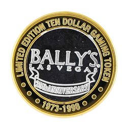 .999 Silver Bally's Las Vegas, Nevada $10 Casino Limited Edition Gaming Token