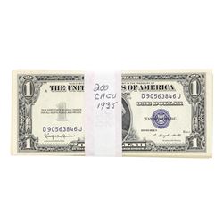 Lot of (200) 1935 $1 Silver Certificate Notes