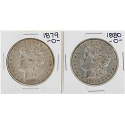 Lot of 1879-O & 1880-O $1 Morgan Silver Dollar Coins