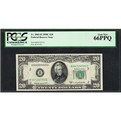 1950C $20 Federal Reserve Note Fr.2062-B PCGS Gem New 66PPQ