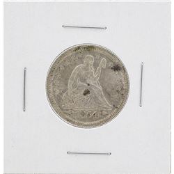 1854 Arrows Seated Liberty Quarter Coin