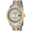 Image 1 : Rolex Ladies Two Tone Mother Of Pearl String Diamond Datejust Wristwatch